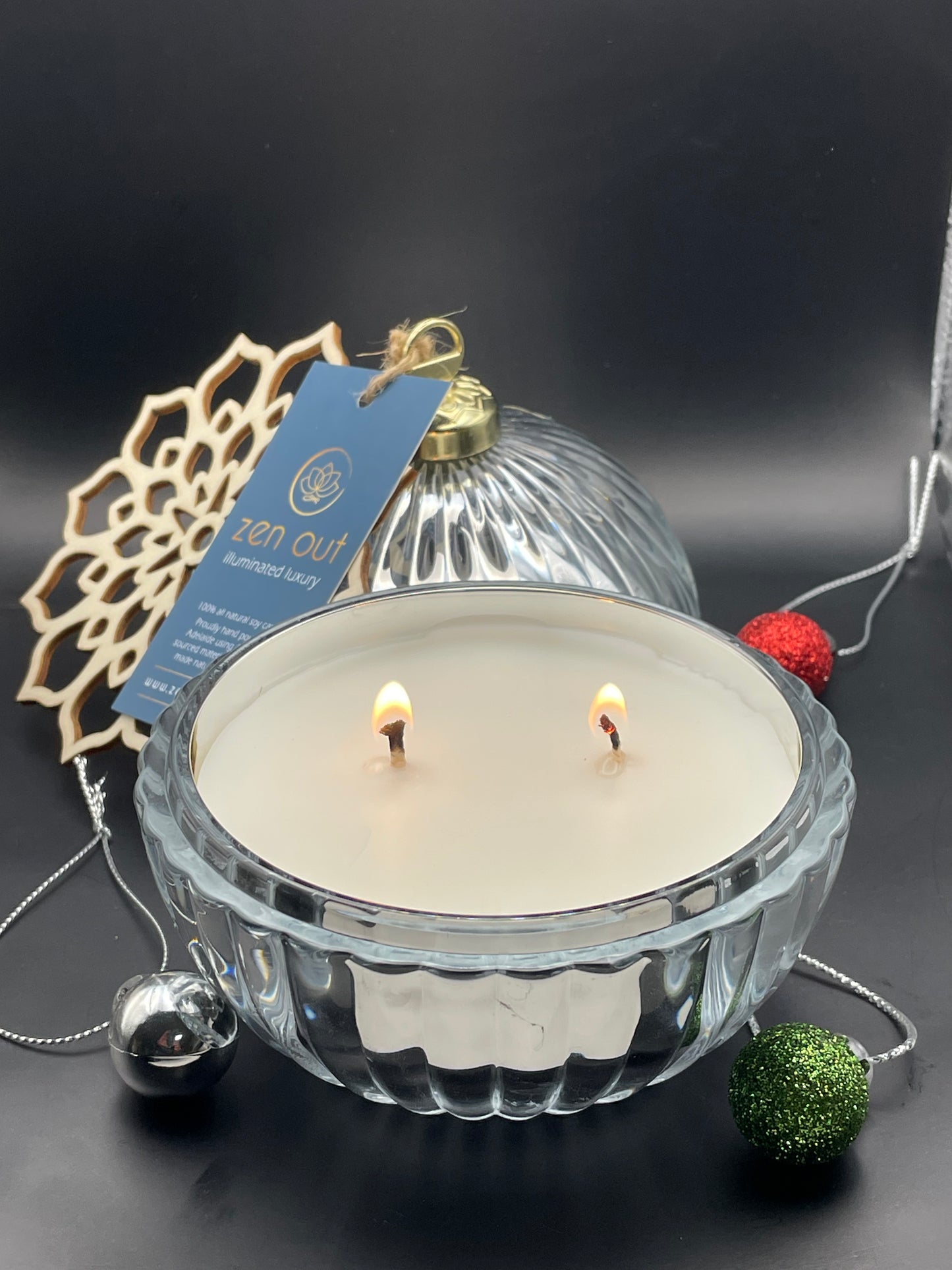 Stunning Christmas Bauble Candles