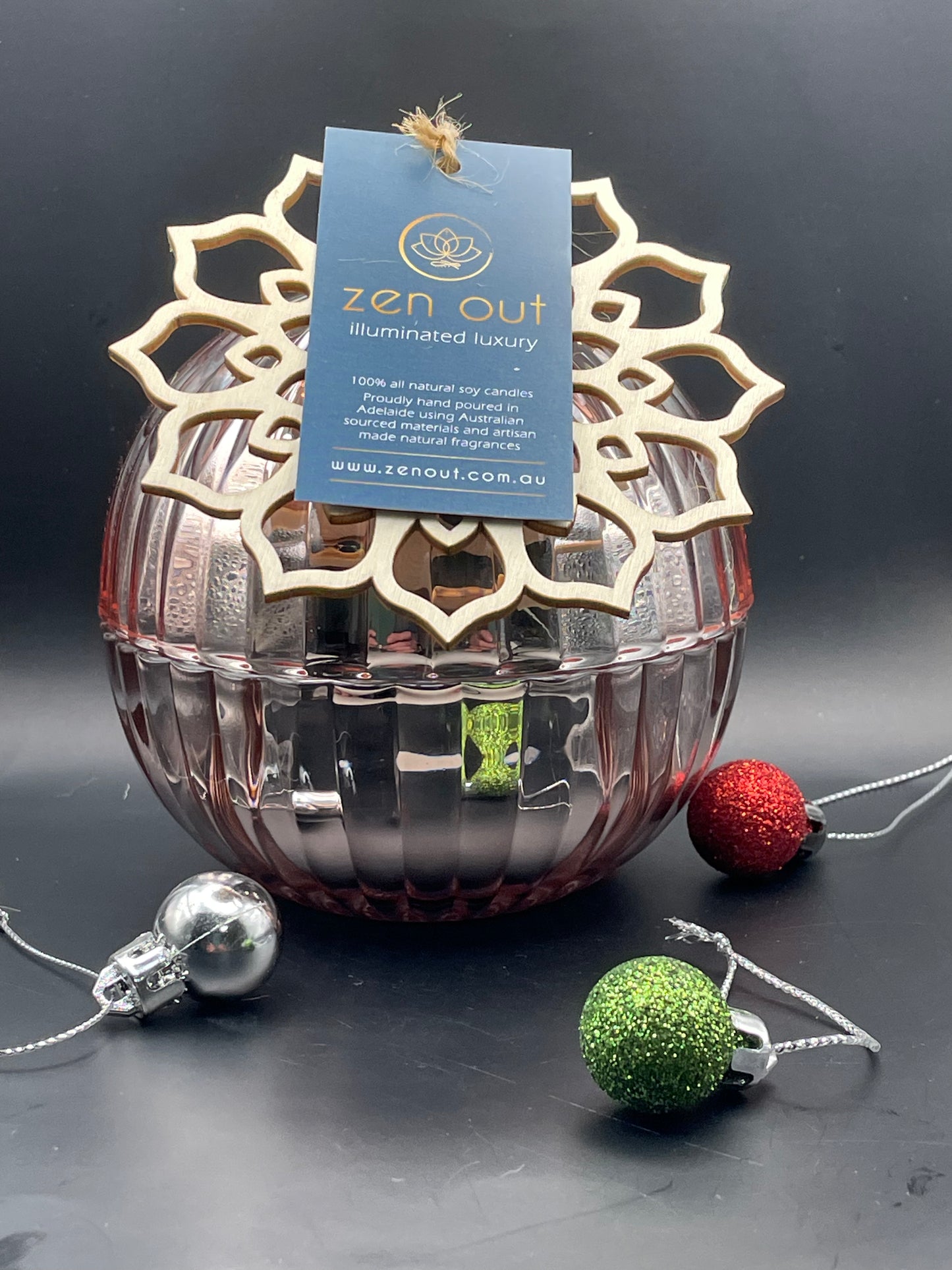 Stunning Christmas Bauble Candles