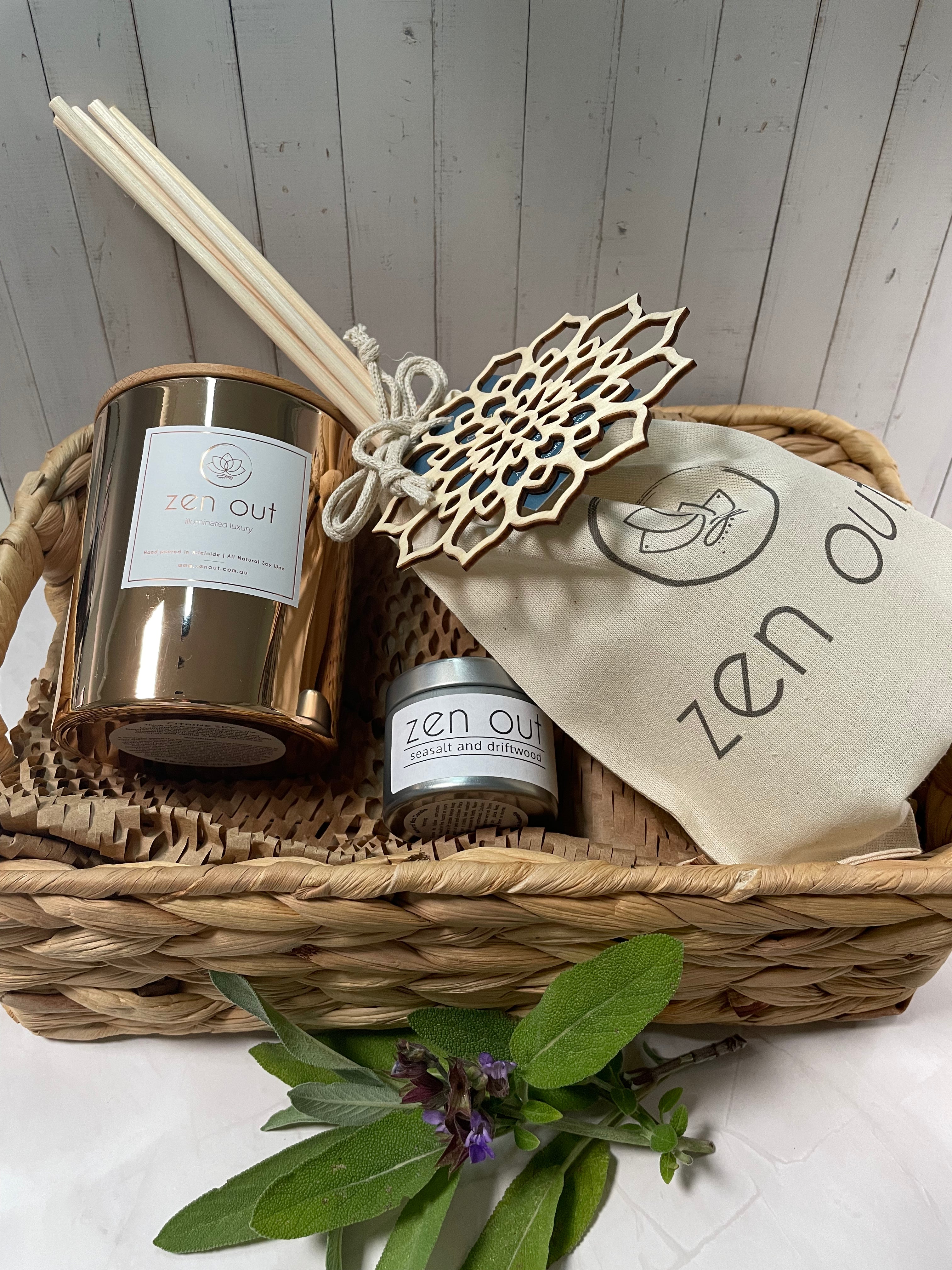 Candle & Mood Reed Diffuser Gift set – Zen Out All-natural candles