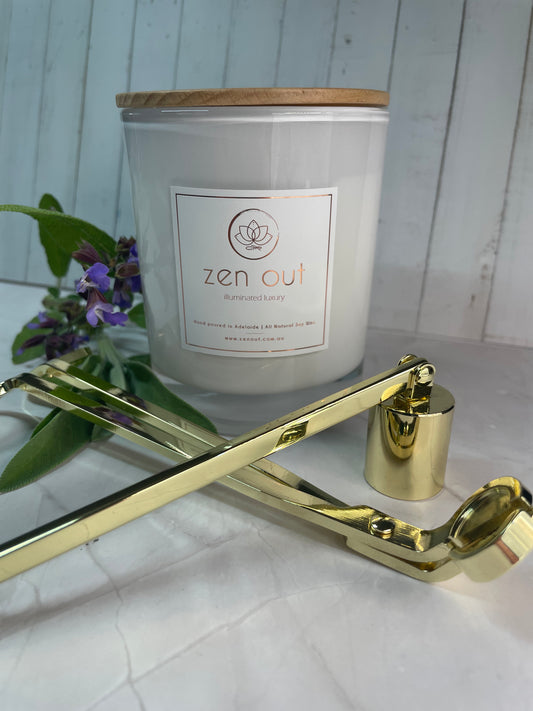 Candle and candle care kit gift set