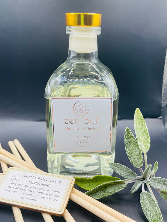 Vanilla, Patchouli and Sandalwood Vintage Reed Diffuser