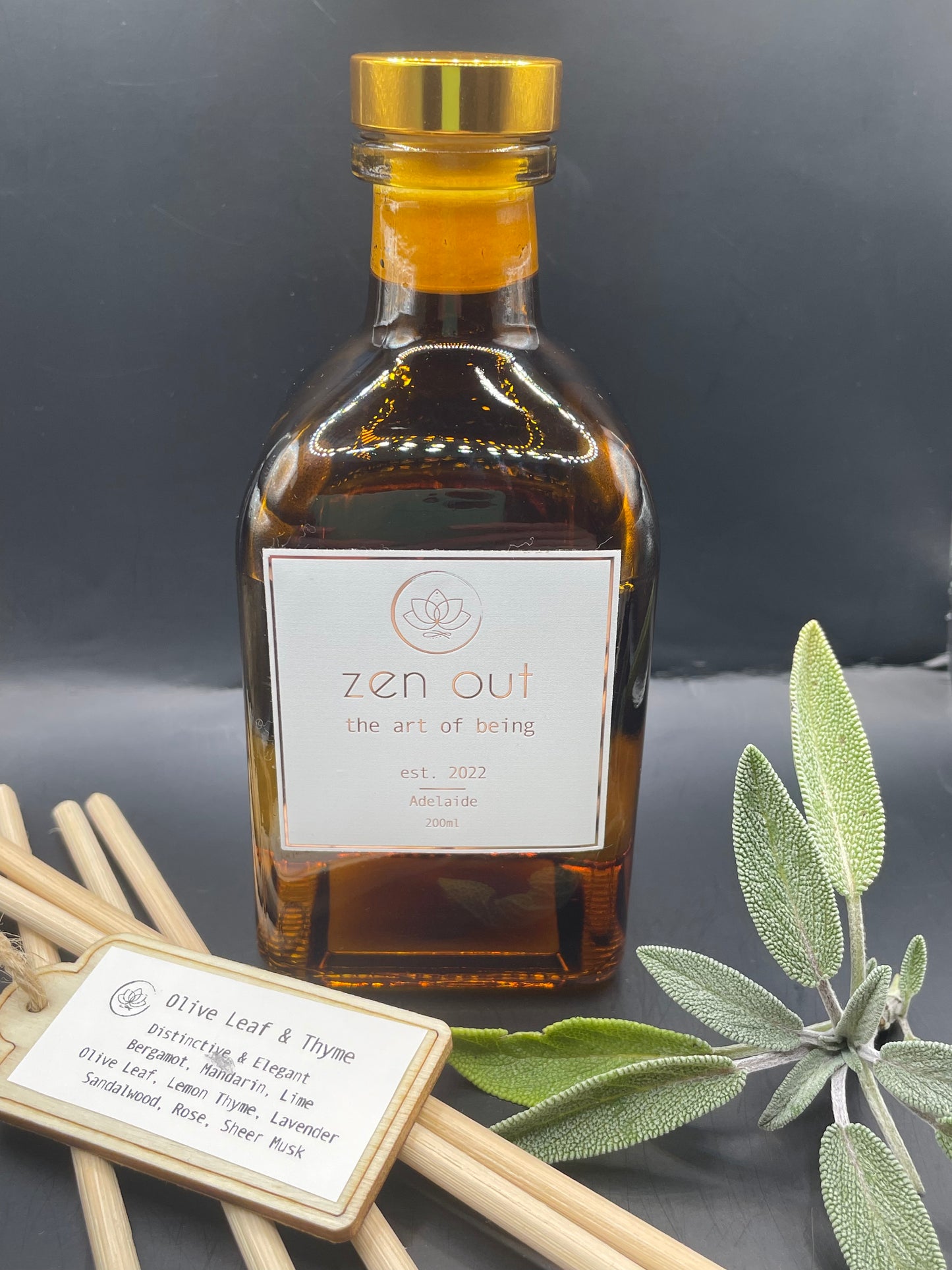 Olive Leaf & Thyme Vintage Reed Diffuser
