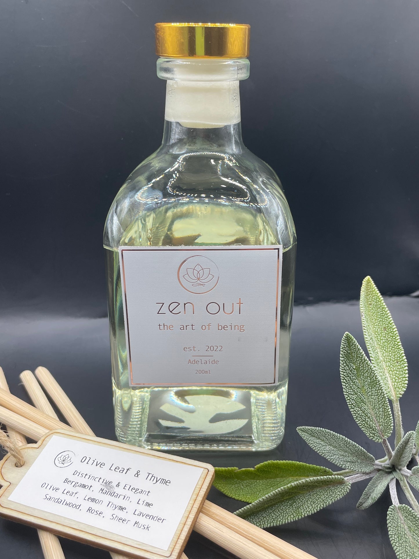 Olive Leaf & Thyme Vintage Reed Diffuser