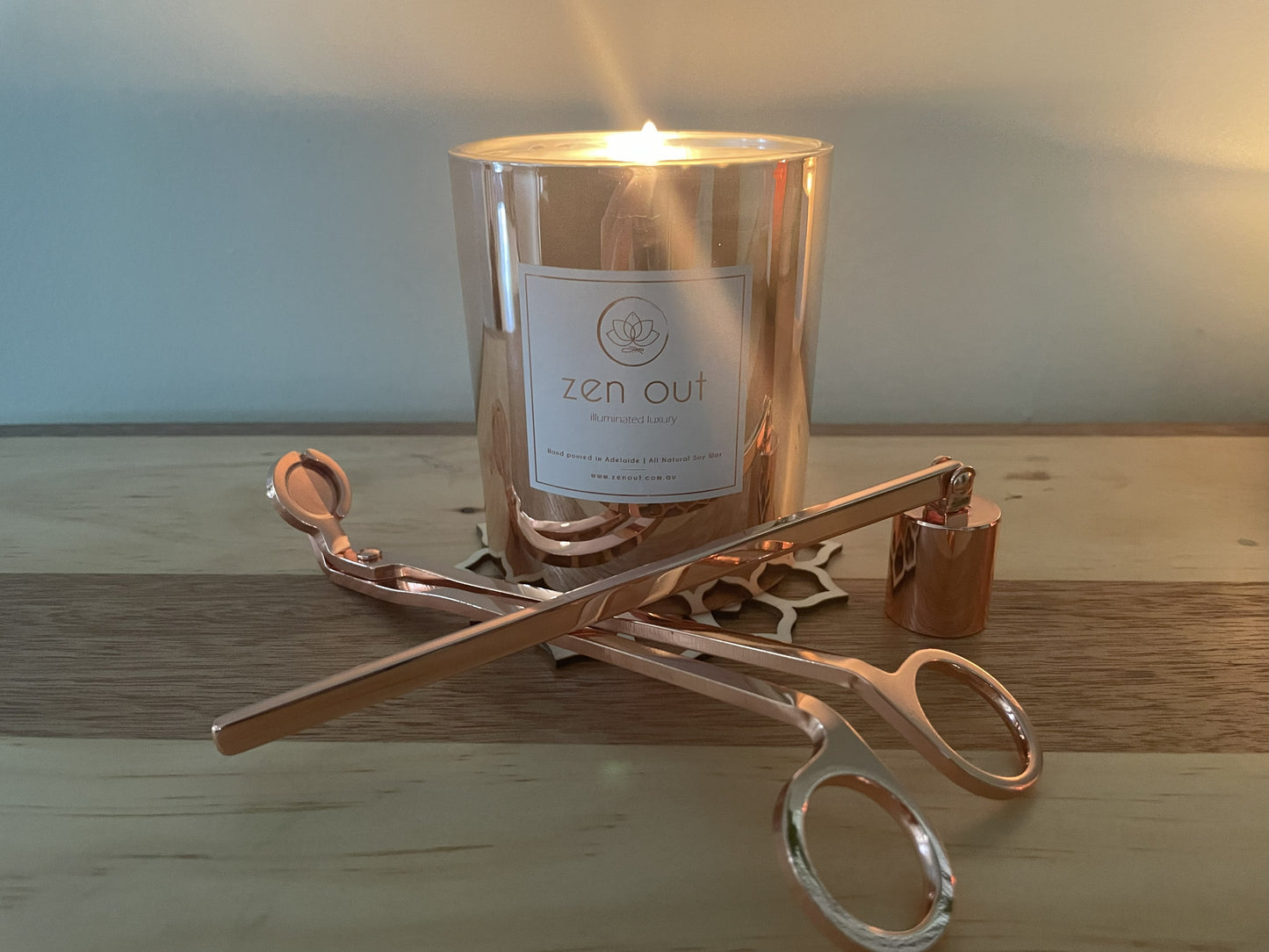 Candle and candle care kit gift set